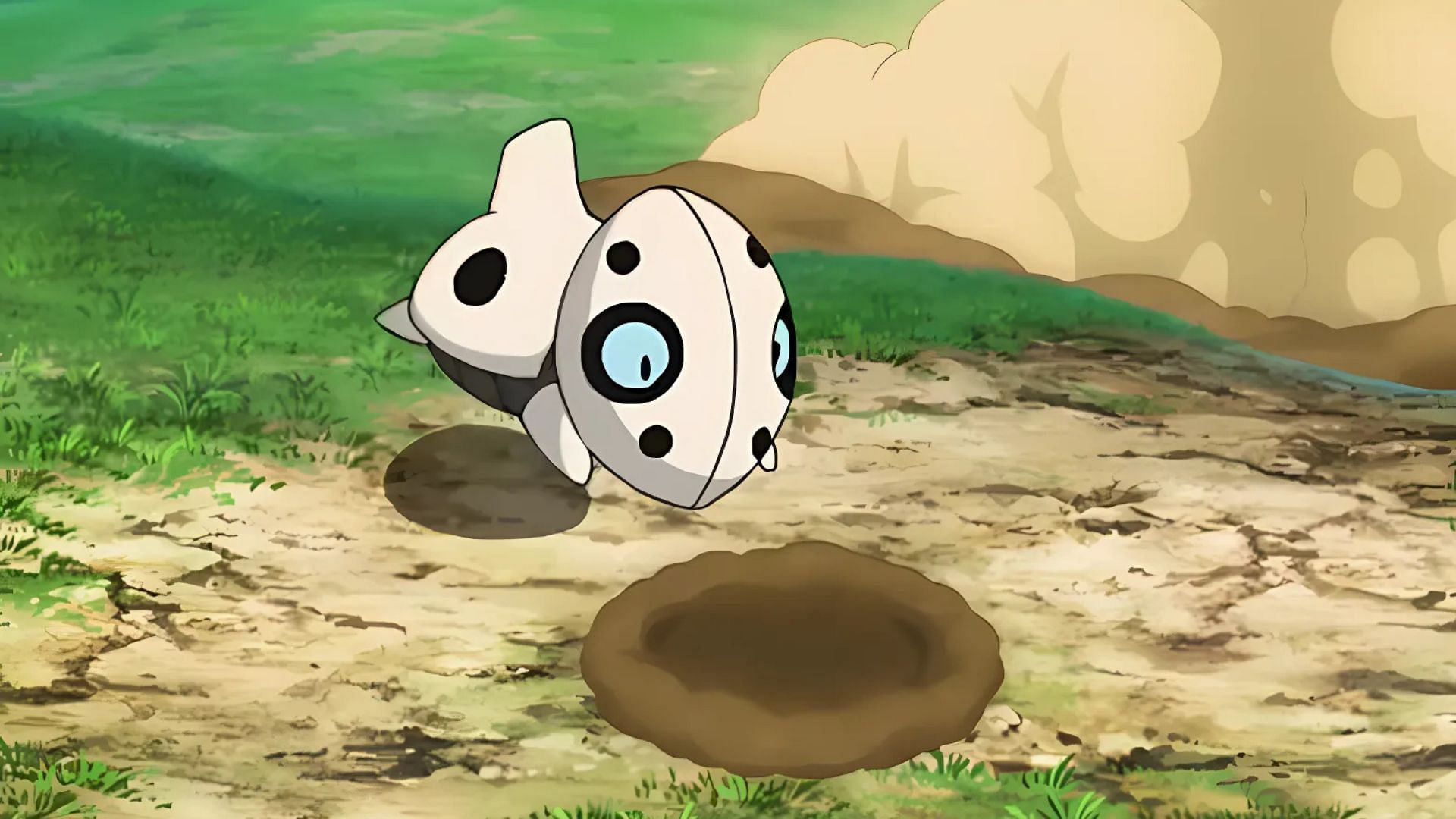 Aron as seen in the anime (Image via The Pokemon Company)