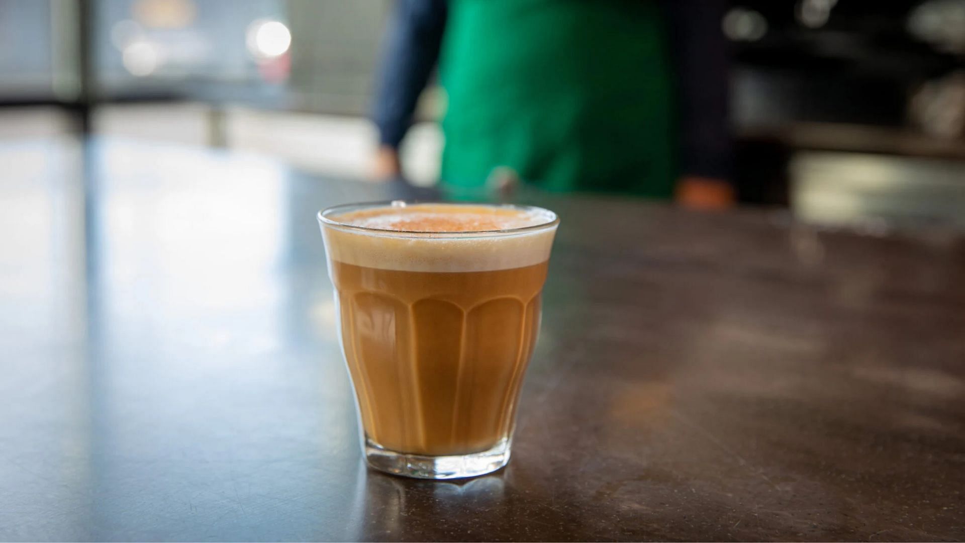 Starbucks Cortado is crafted with three ristretto shots (Image via Starbucks)