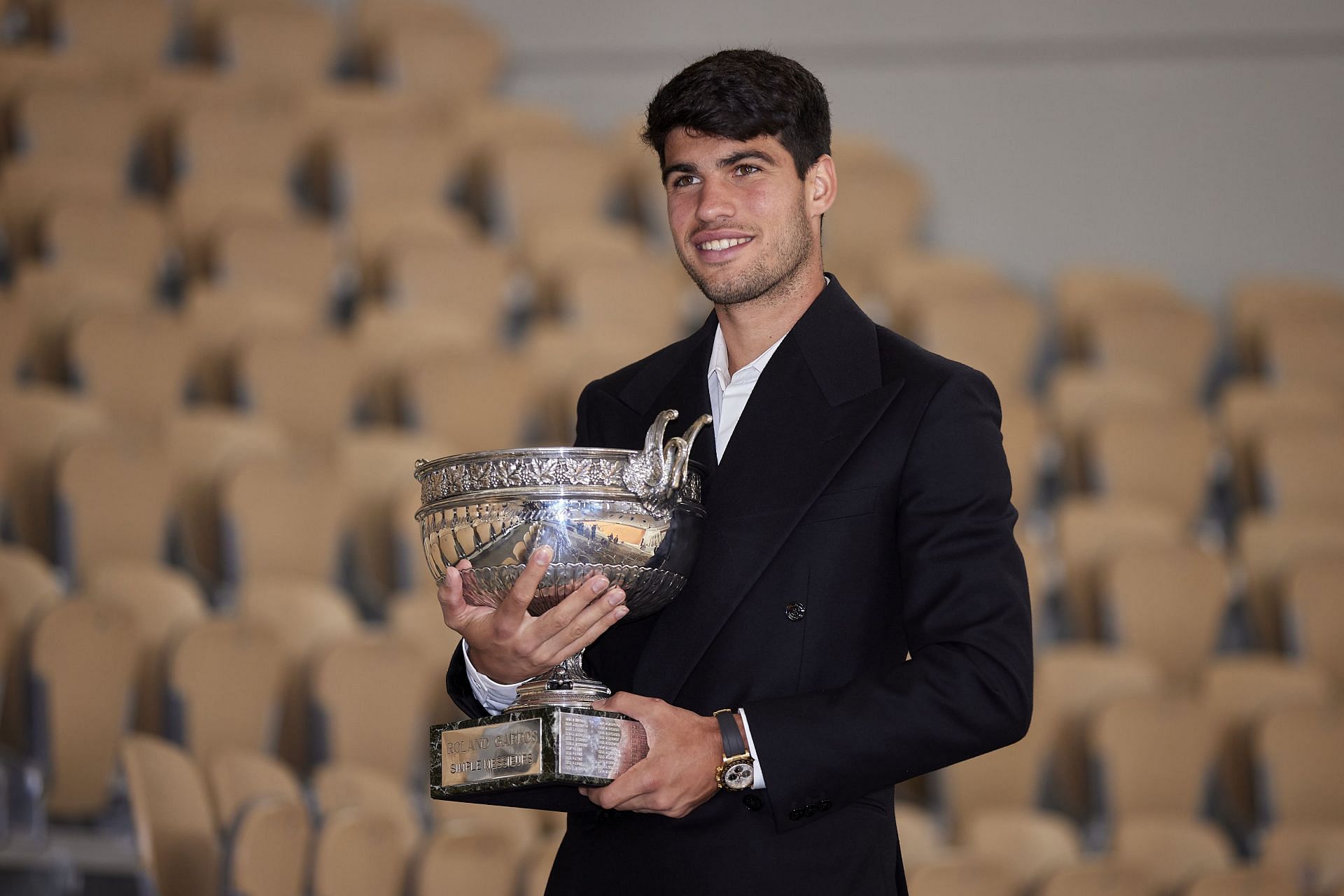 Carlos Alcaraz at the French Open 2024. (Photo: Getty)