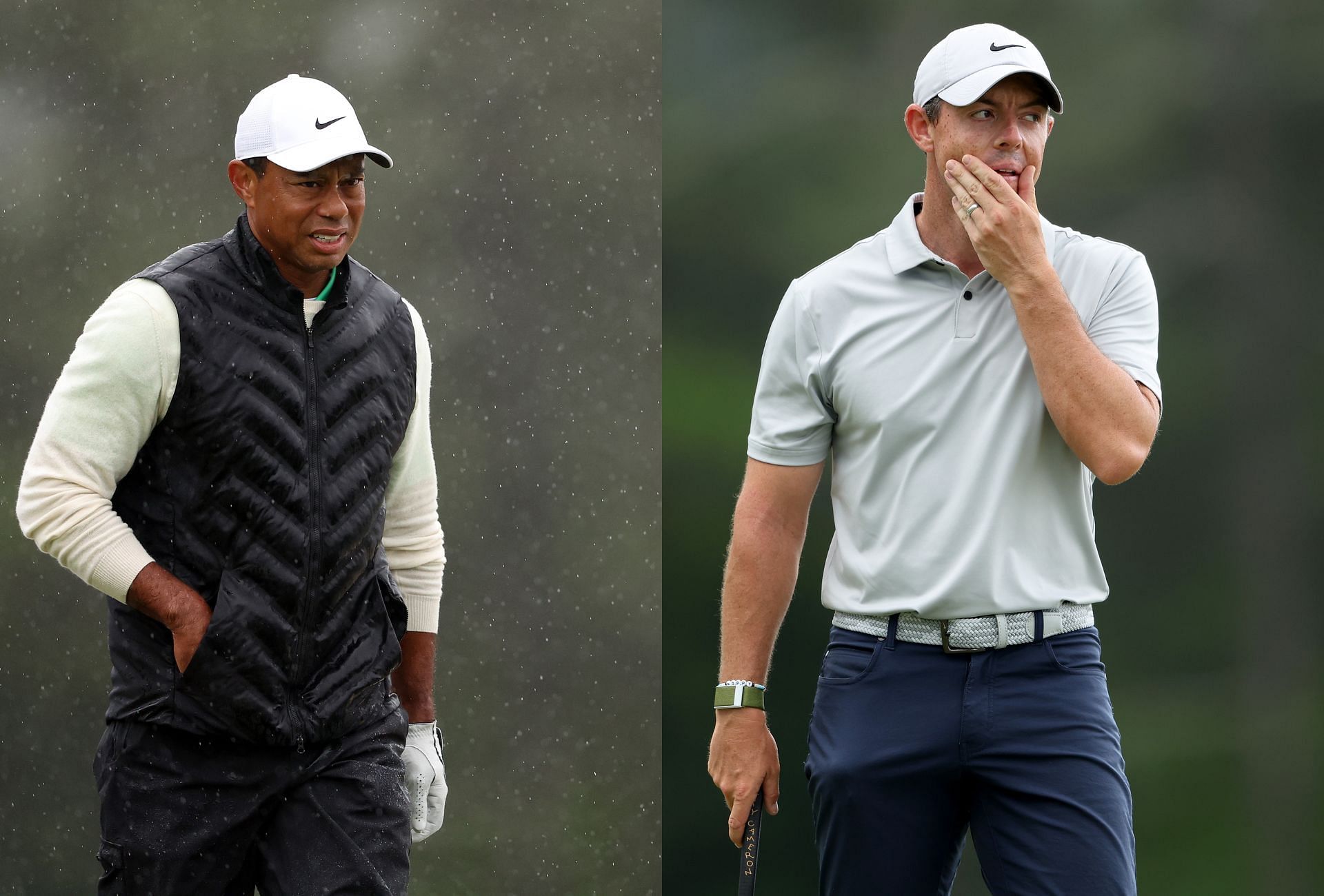 Tiger Woods and Rory McIlroy ( via Getty images)