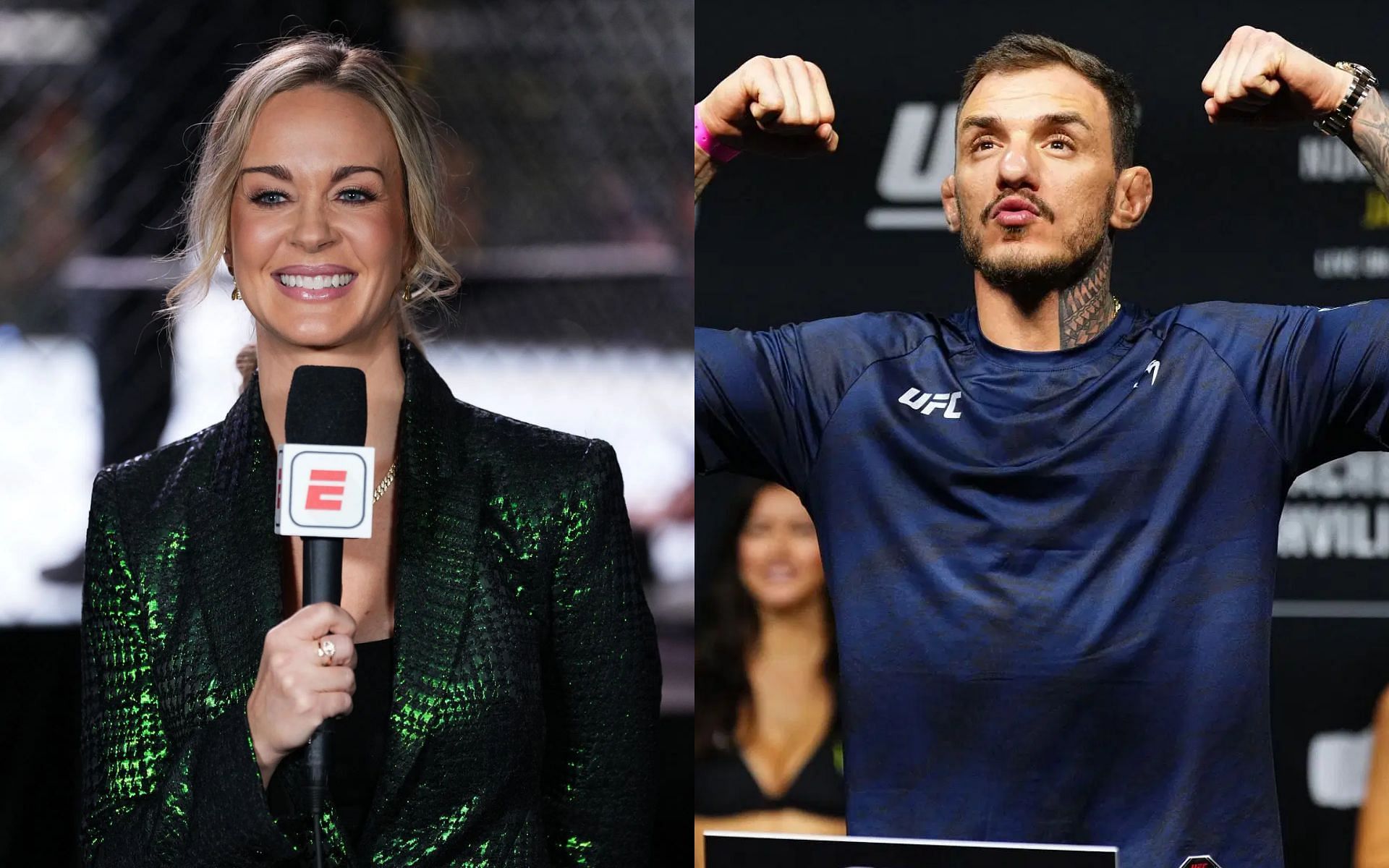 Laura Sanko reacts to Renato Moicano