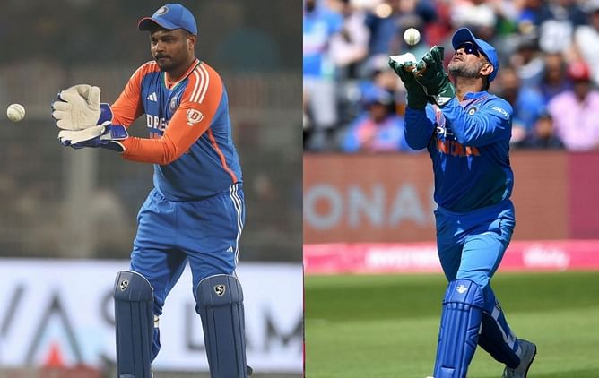 Sanju Samson vs MS Dhoni - comparing the stats of the two wicket-keepers after 38 T20Is