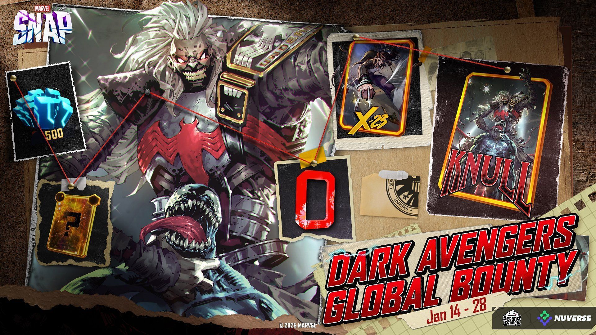 Everything you need to know about the Marvel Snap Dark Avengers Global Bounty event (Image via Nuverse)