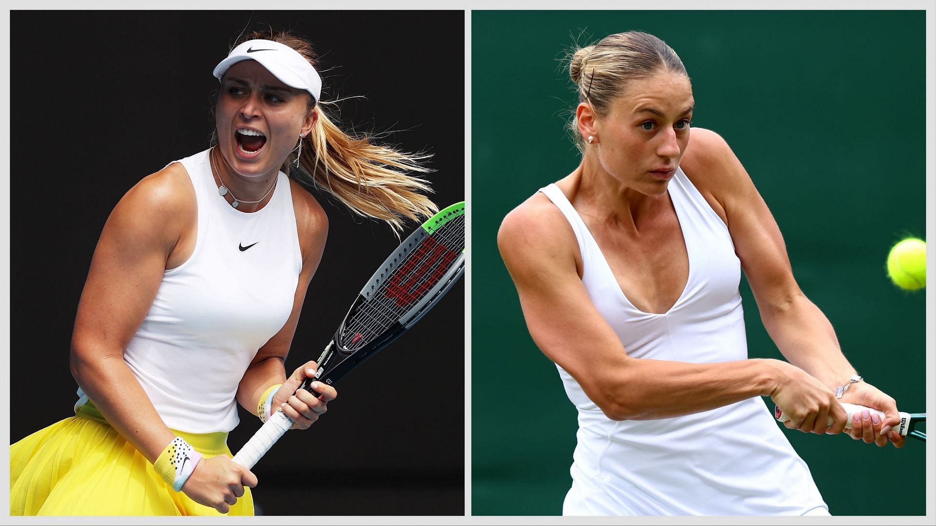 Paula Badosa (L) vs Marta Kostyuk (R) preview, (Source: Getty Images)