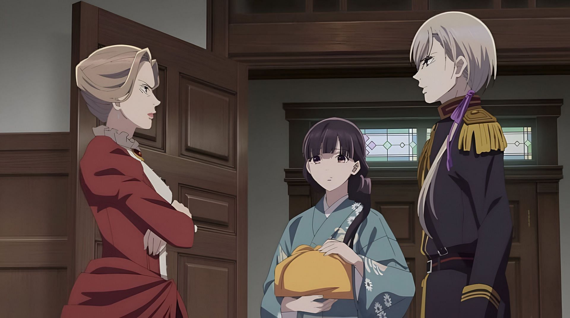 Miyo, Kiyoka, and Kiyoka&#039;s mother (Image via Kinema Citrus)