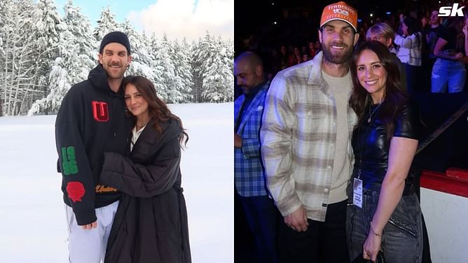 "Wasted no time" - Bryce Harper's wife Kayla catches son Krew 'making snowballs to throw' at her during recent snow day fun