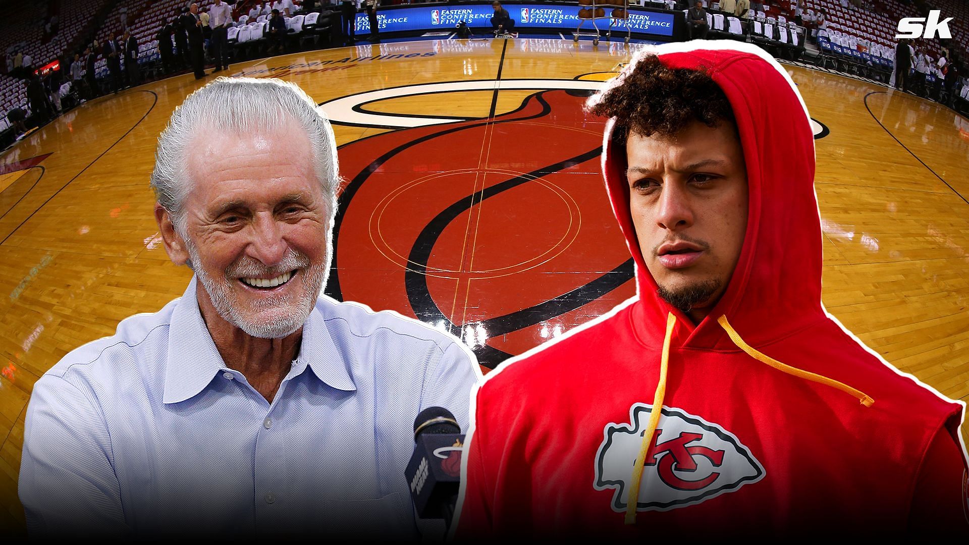 Pat Riley x Patrick Mahomes Collage