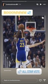 Draymond Green's wife Hazel Renee hypes 4x NBA champ with 1-word response as 2025 All-Star voting opens