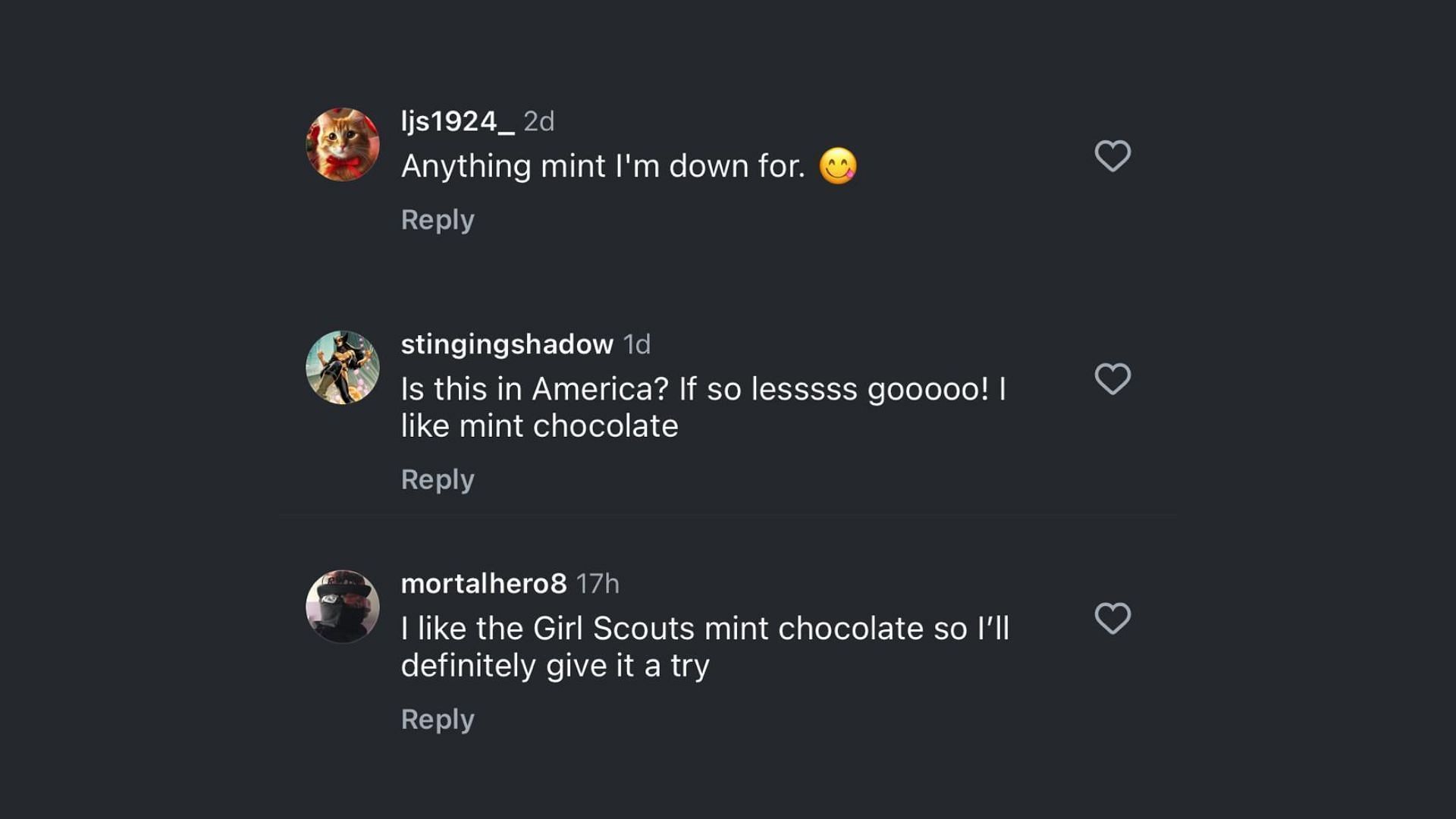 Fans react to new Thin Mint frosty (Image via Instagram/@snackolator)