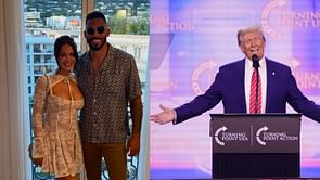 Evander Kane's fiancée Mara Teigen shares Donald Trump's old tweets on LA wildfires with one-word caption