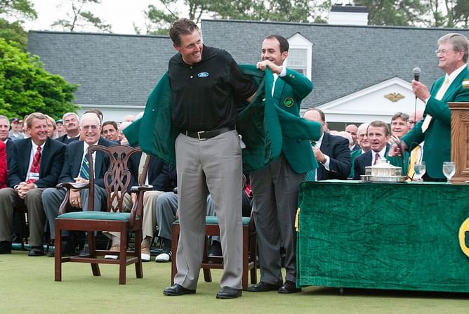 "Please get used to me" - When Phil Mickelson ended major drought with 2004 Masters triumph