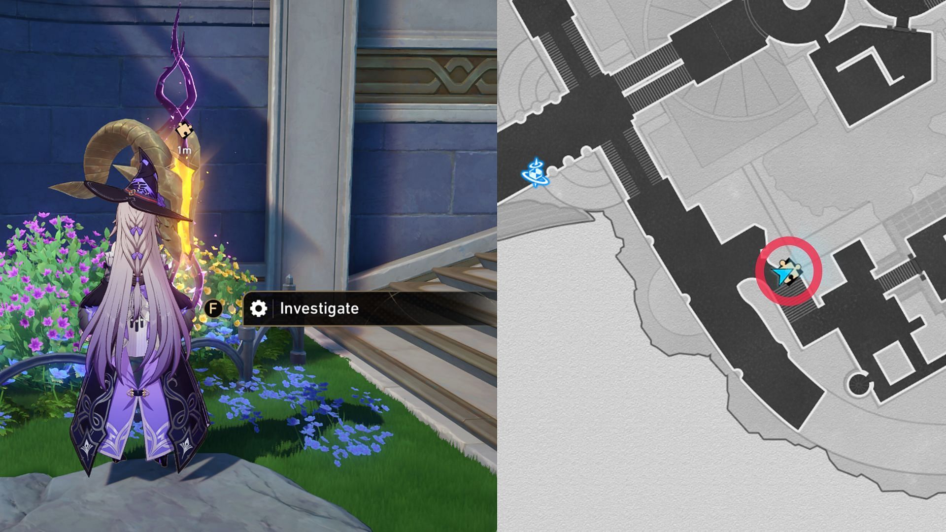 Location of Golden Scapegoat puzzle #3 (Image via HoYoverse)