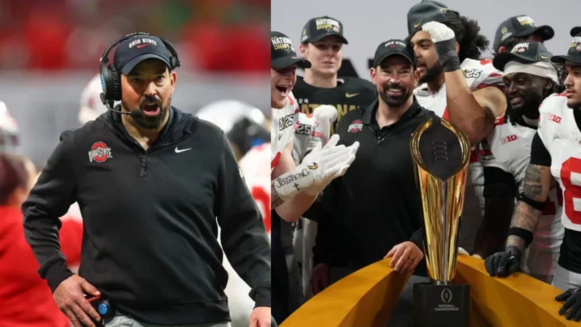 Coach Ryan Day and his Ohio State team 