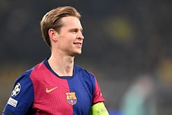“My contract renewal is an issue for the papers here, but for me it’s not” - Barcelona star Frenkie de Jong on contract situation