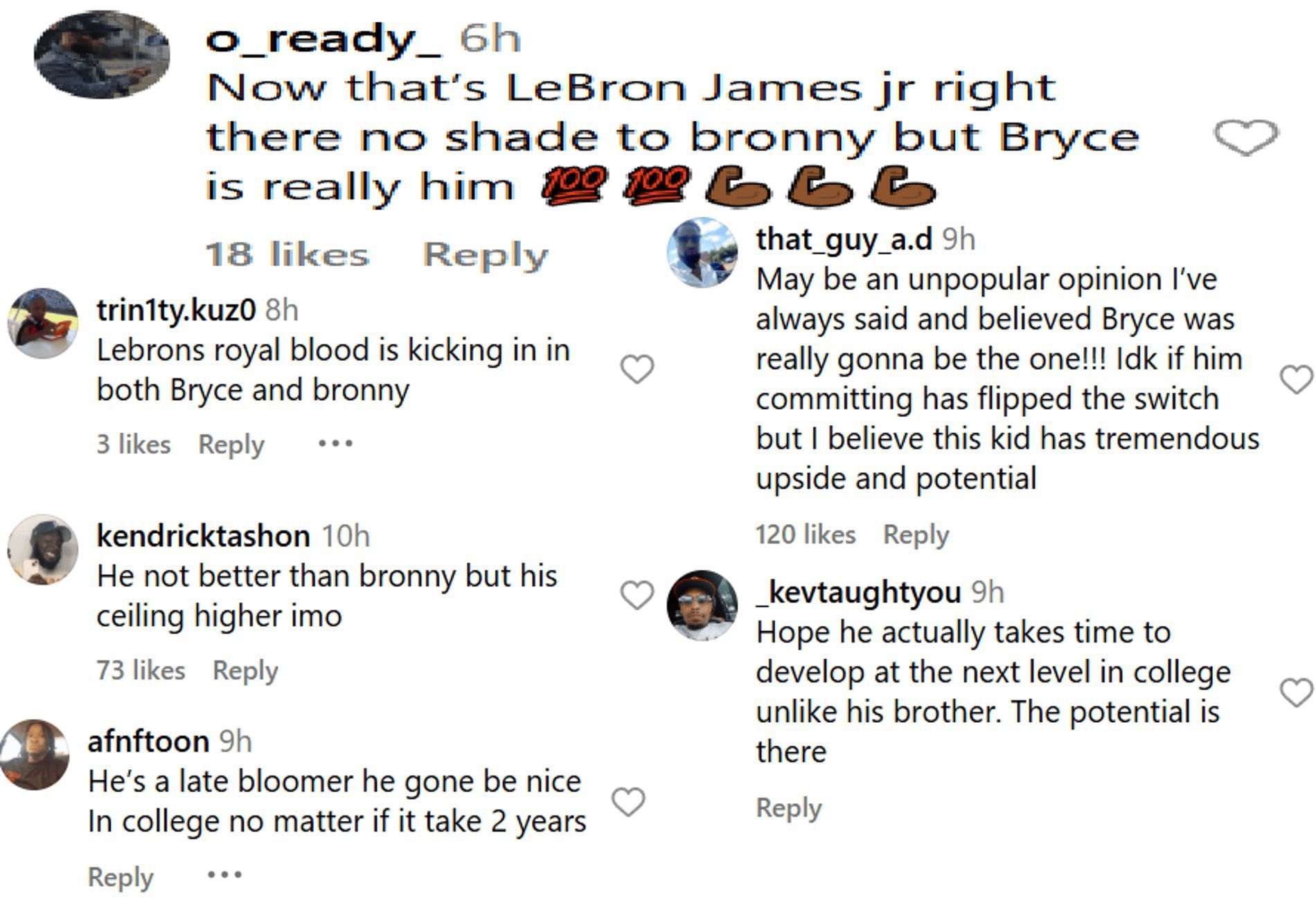 Hoops fans react to Bryce James performance vs. Bishop Alemany (Source: Instagram/ br_hoops)