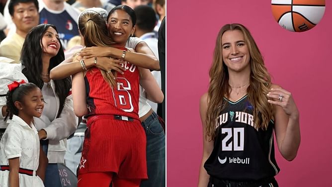 Kobe Bryant's wife Vanessa Bryant and Sabrina Ionescu's comical attempt to exit Bianka's Range Rover toy resurfaces
