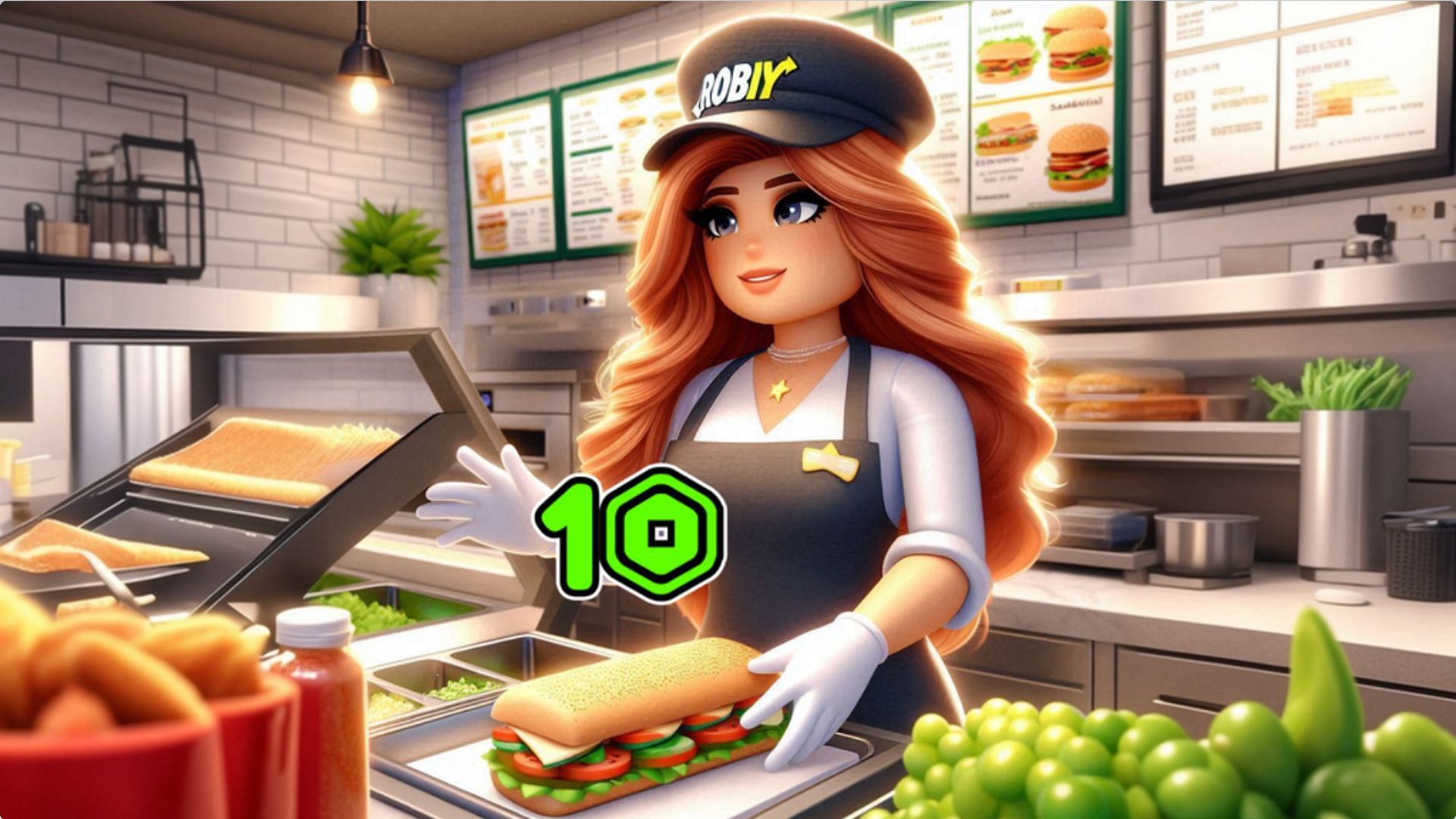 Run your food joint in Sandwich Restaurant Tycoon (Image via Roblox)