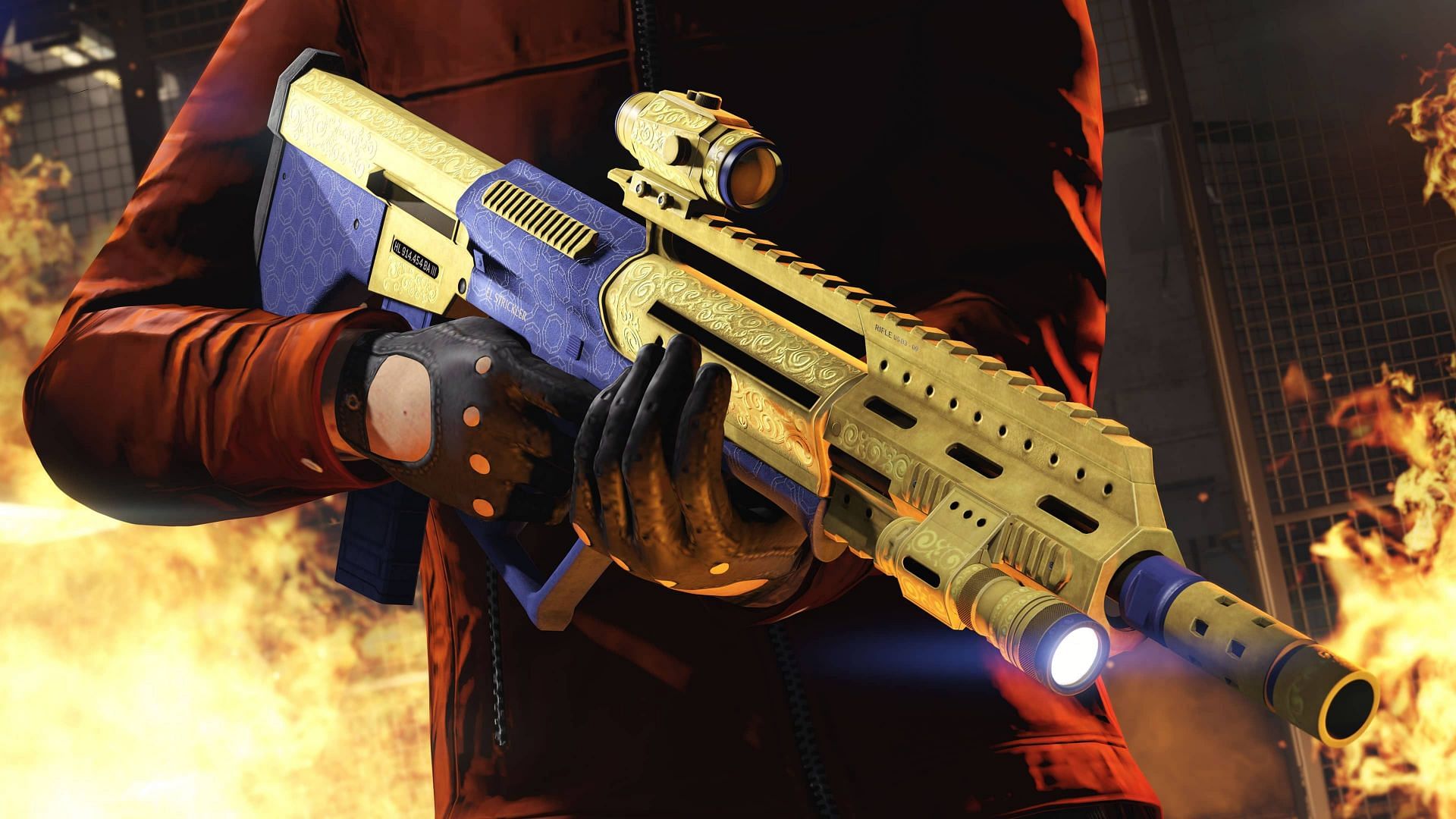 El Strickler Military Rifle (Image via Rockstar Games)