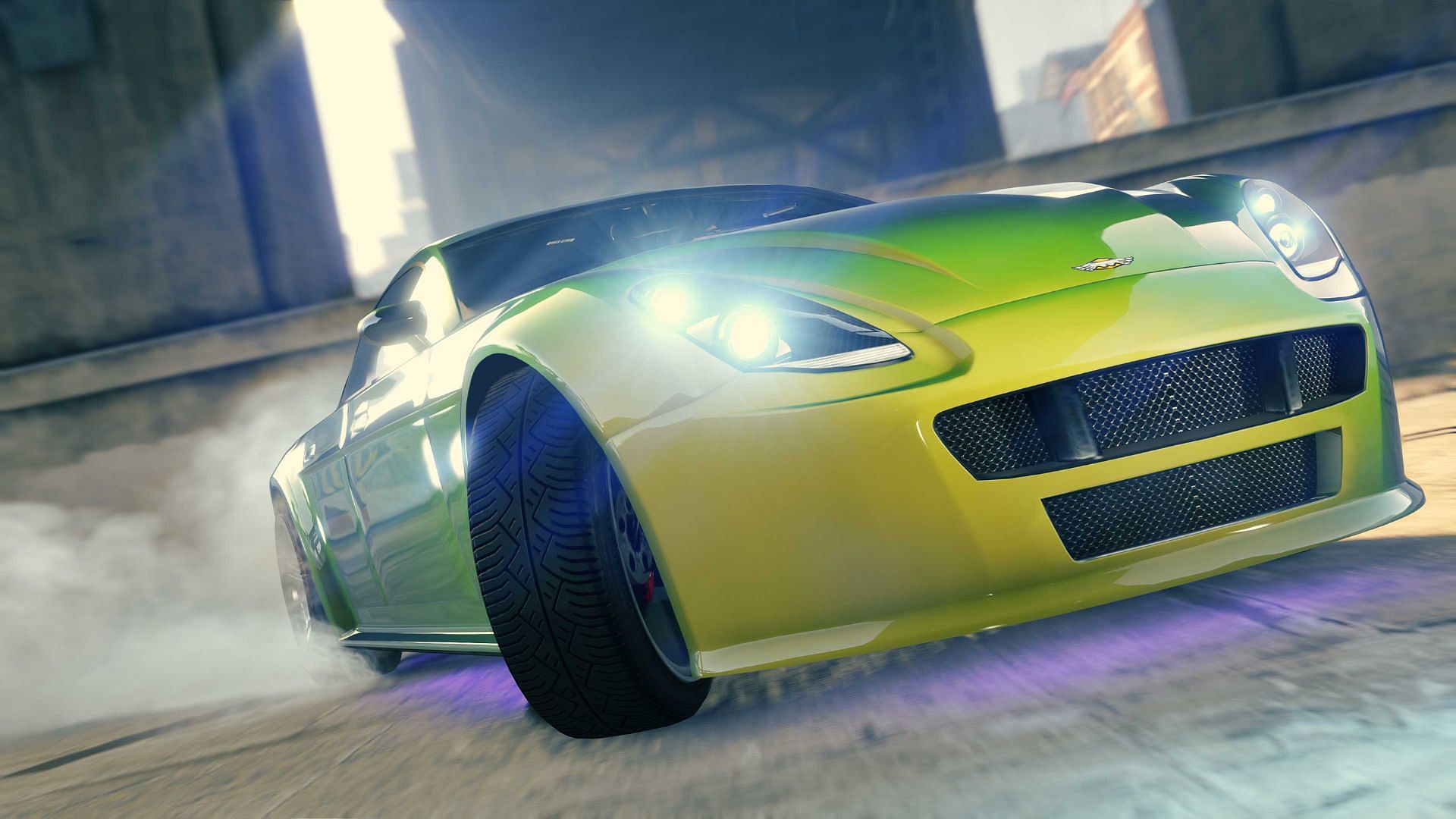 A picture of the Dewbauchee Exemplar (Image via Rockstar Games)