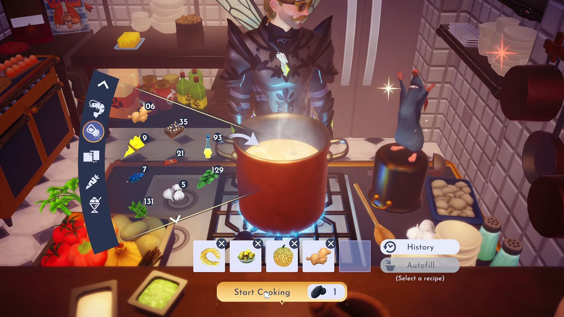 Take ingredients back to the Cooking Station (Image via Gameloft || YouTube/@Quick Tips)