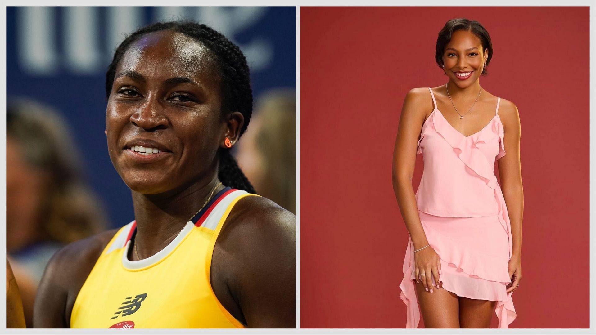 Coco Gauff and her friend Bailey Taylor Brown. Credit: Getty and Instagram @baileytaylorbrown