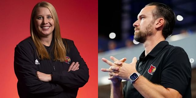 Dan Meske will replace Dani Busboom Kellyas head coach at Louisville Volleyball. (Images by Getty and Instagram@dan.meske)