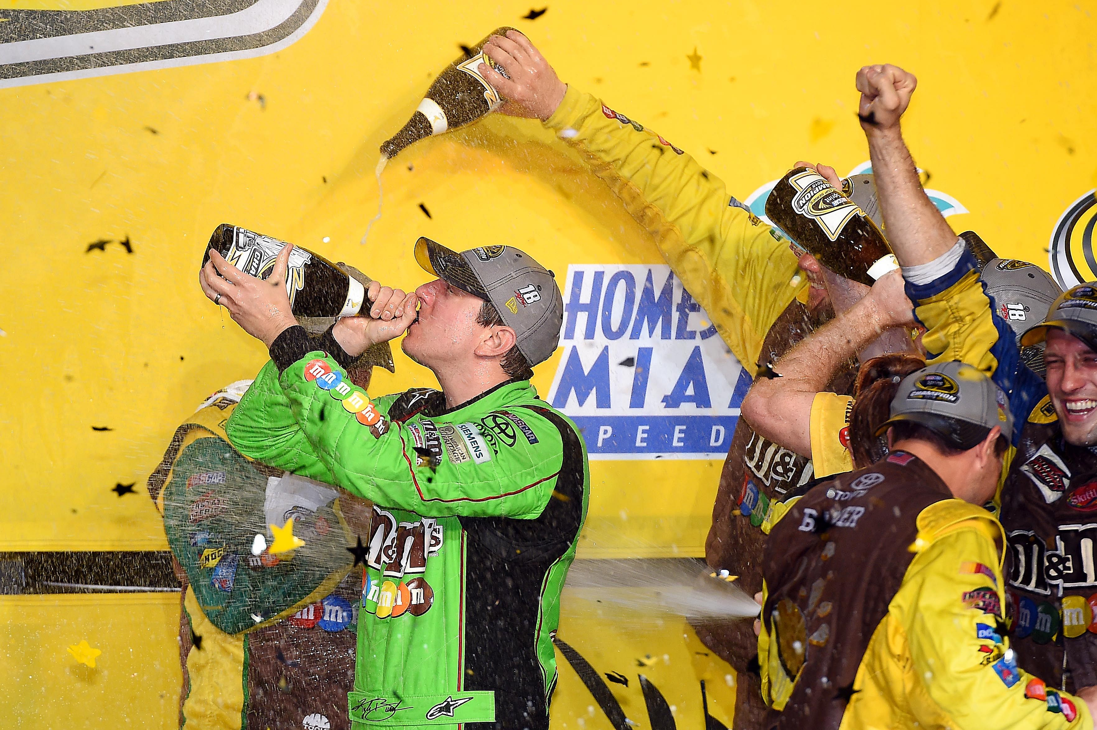 Kyle Busch won the 2015 NASCAR Cup championship - Source: Imagn