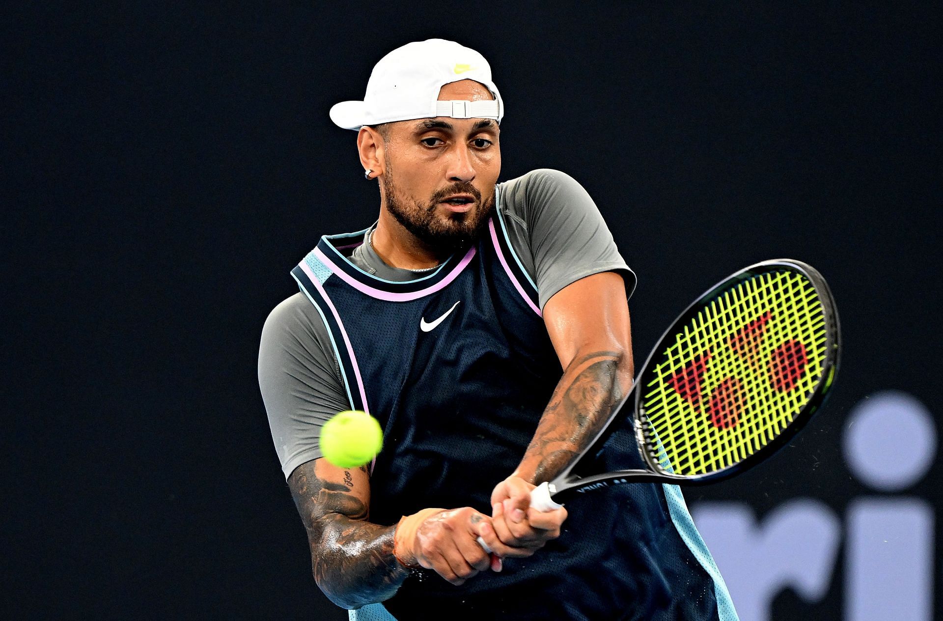 Nick Kyrgios at the Brisbane International 2025. (Photo: Getty)