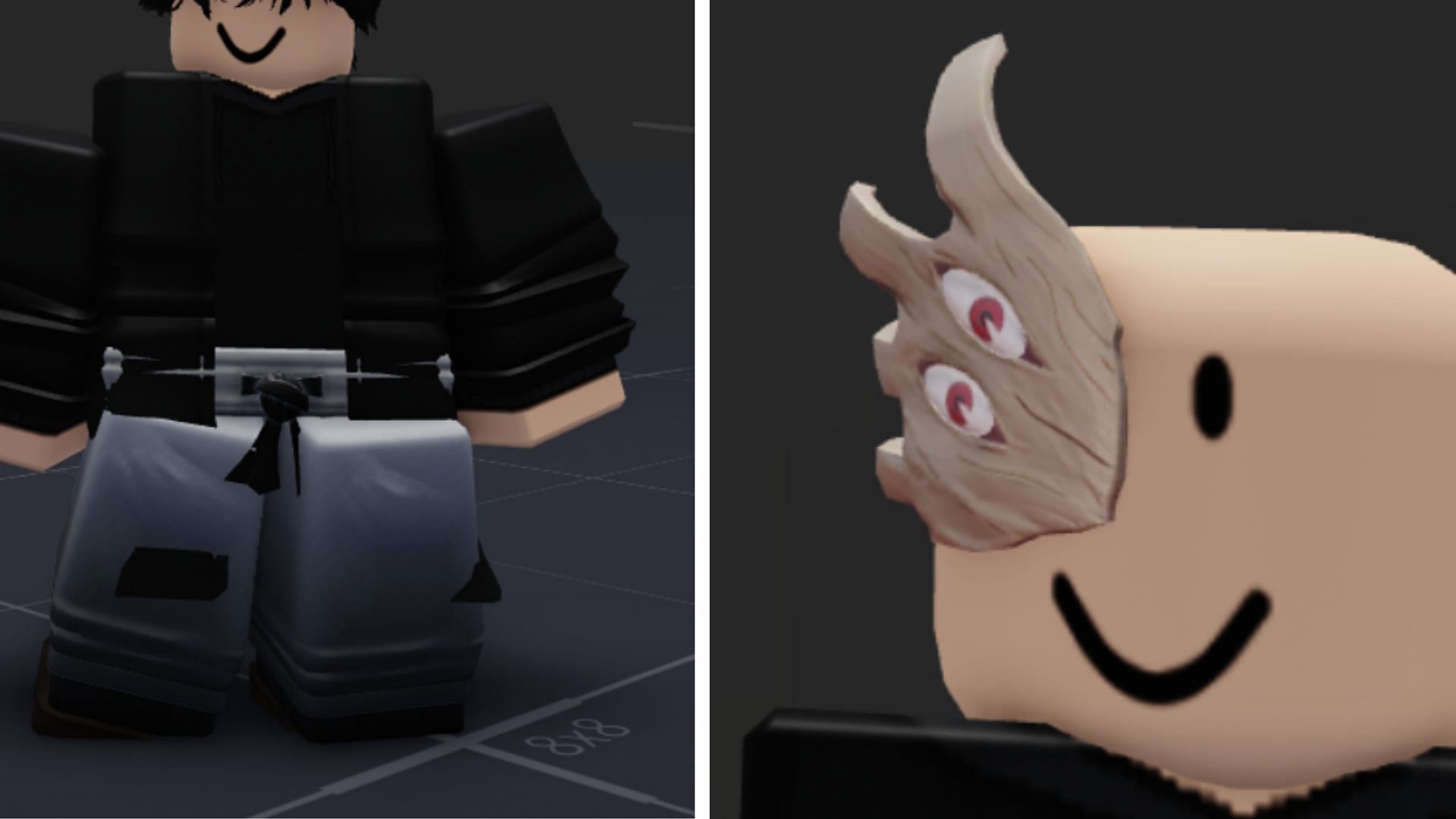 Demonic Robe, Demonic Tobi, and Demon Face (Image via Roblox/@Trello)