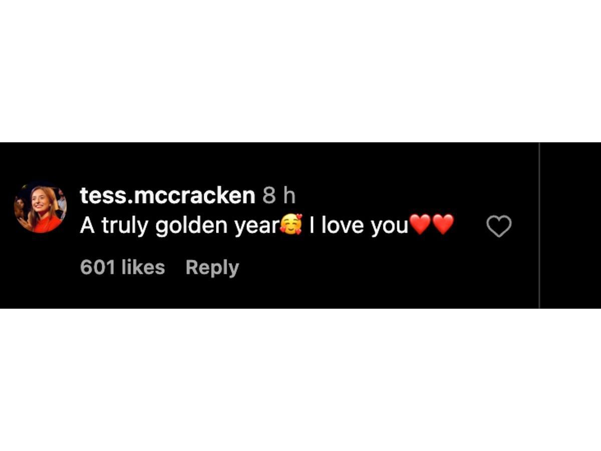 McCracken&#039;s comment on Nedoroscik&#039;s post