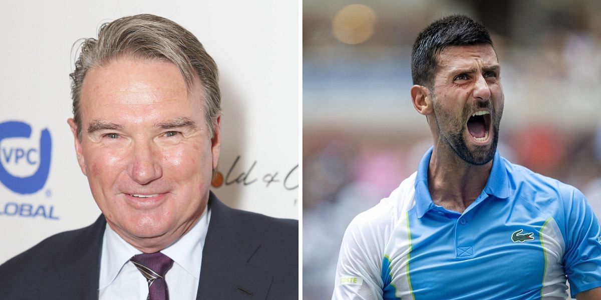 Jimmy Connors (L), Novak Djokovic (R) Source: Getty