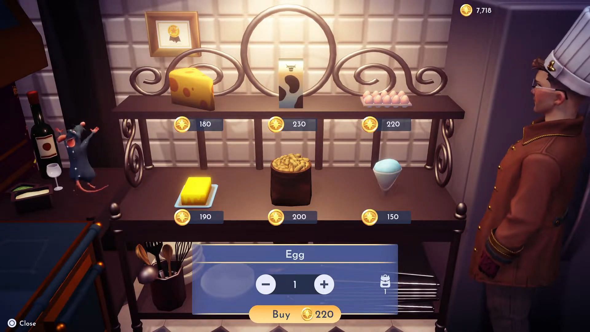 Buy the Egg for 220 Star Coins (Image via Gameloft || YouTube/@Greymane Gaming)