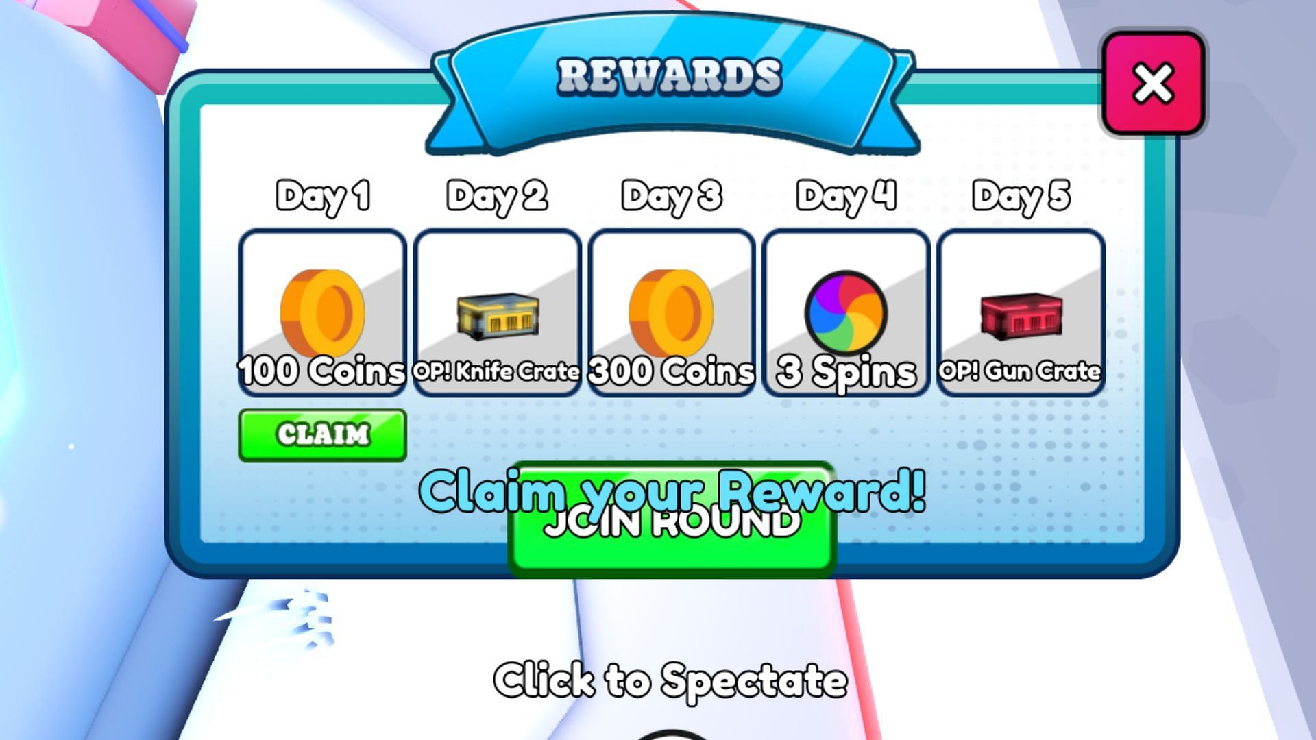 Get daily rewards in Seekers (Image via Roblox)