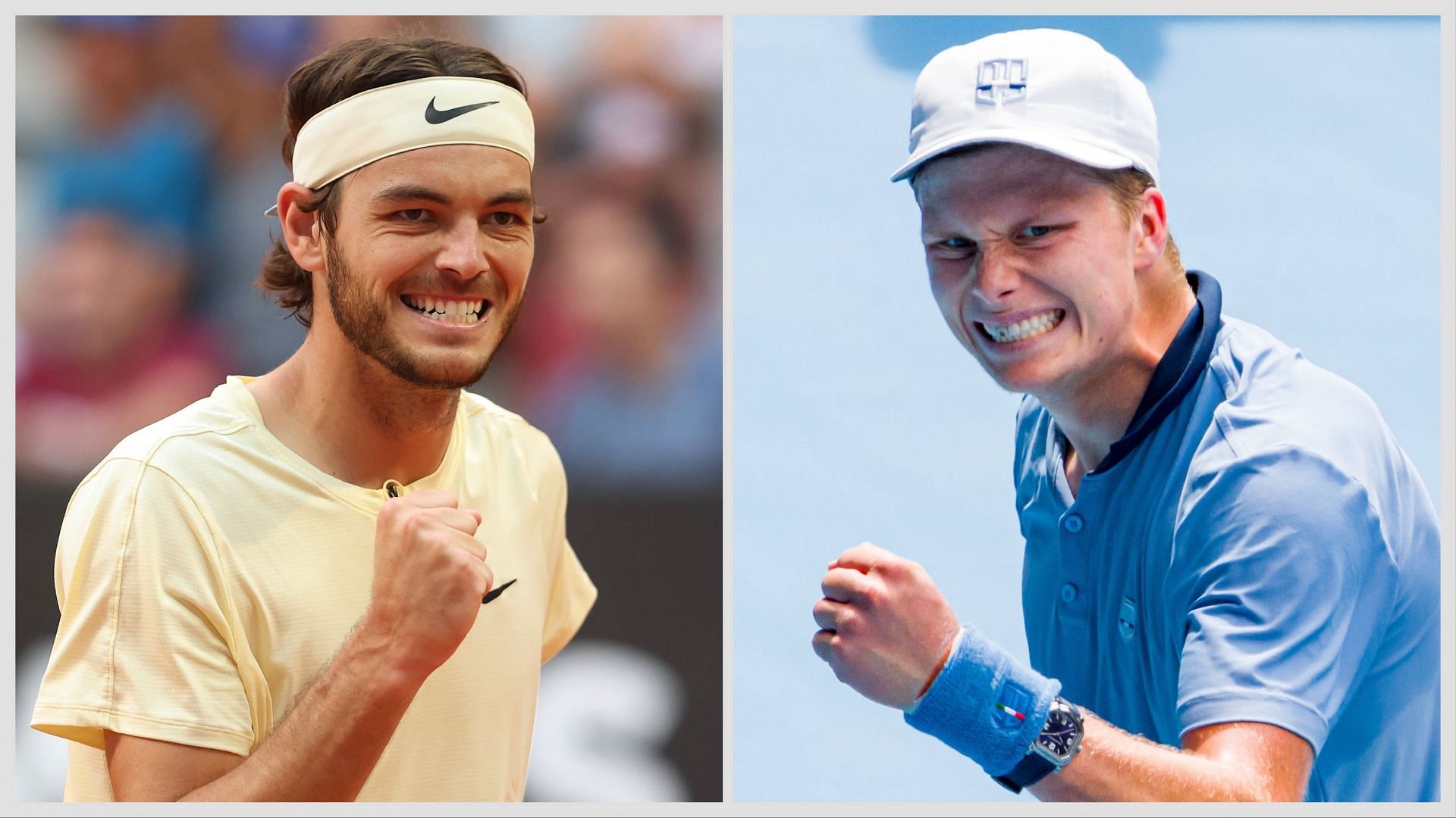 Taylor Fritz vs Jenson Brooksby is one of the first-round matches at the Australian Open 2025. (Photos: Getty)