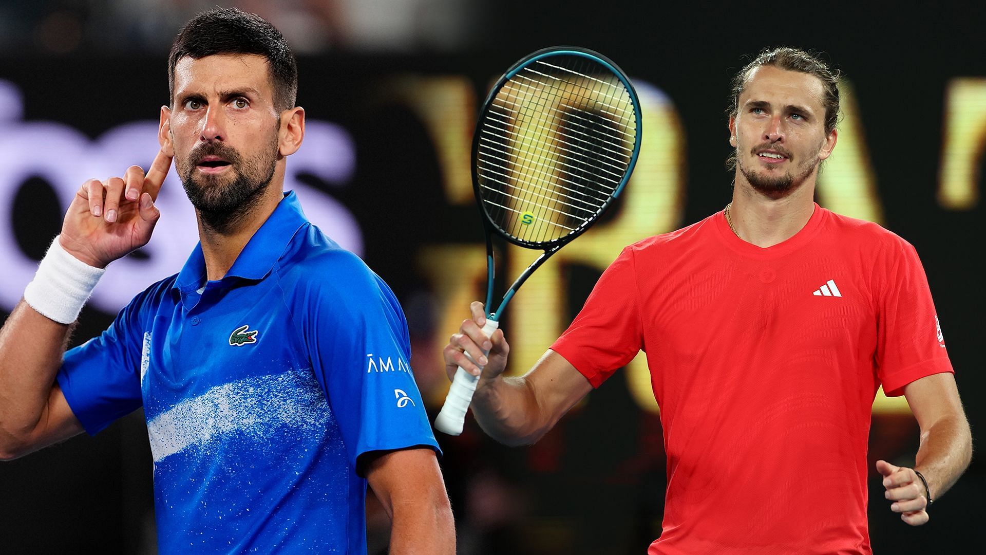 Novak Djokovic will meet Alexander Zverev in the semifinals of the Australian Open 2025. (Photos: Getty)