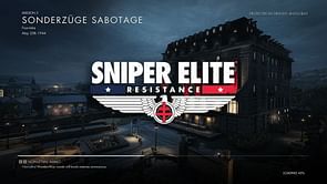 Sniper Elite Resistance: Sonderzüge Sabotage walkthrough
