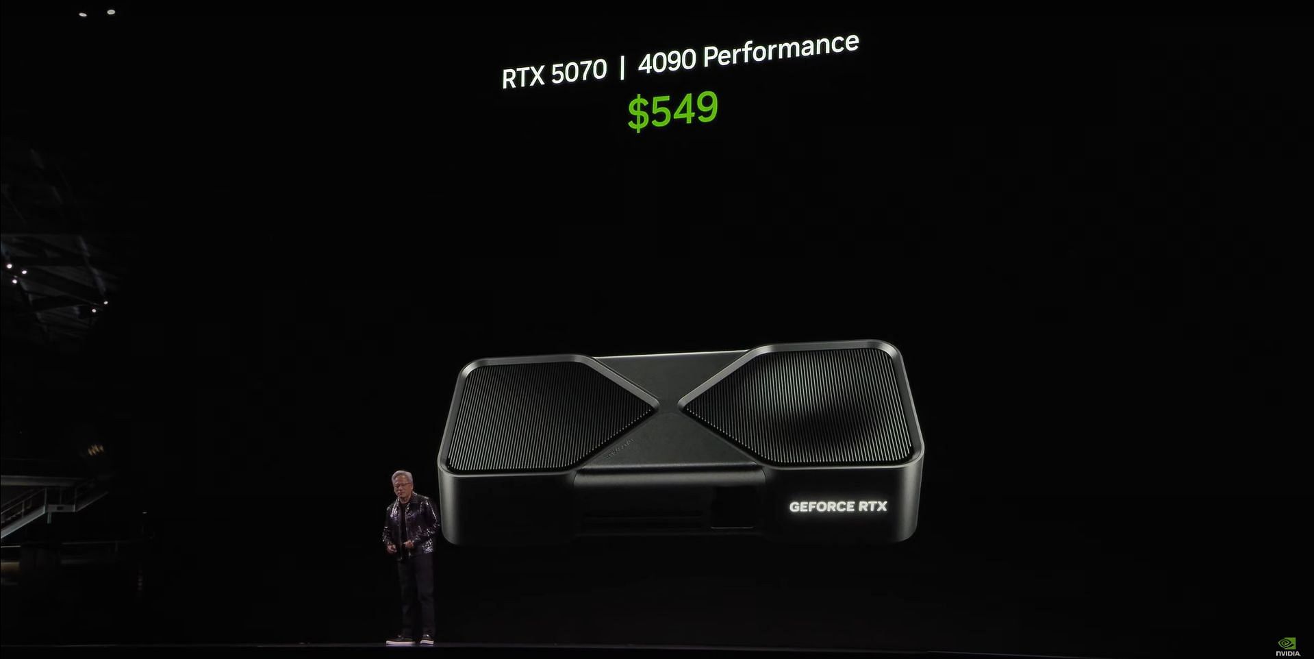 The 5070 is touted to beat the 4090 in total performance (Image via Nvidia)