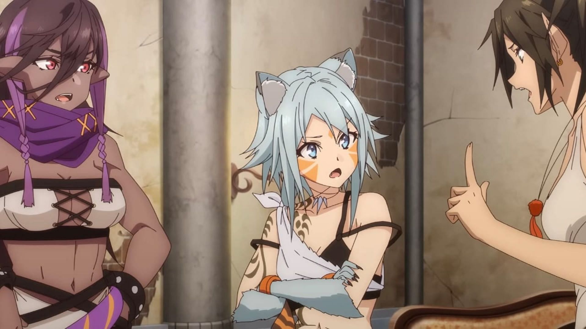 Loewe (far left), Lynga (middle), and Zophia (far right), as seen in the new trailer (Image via Makaria)