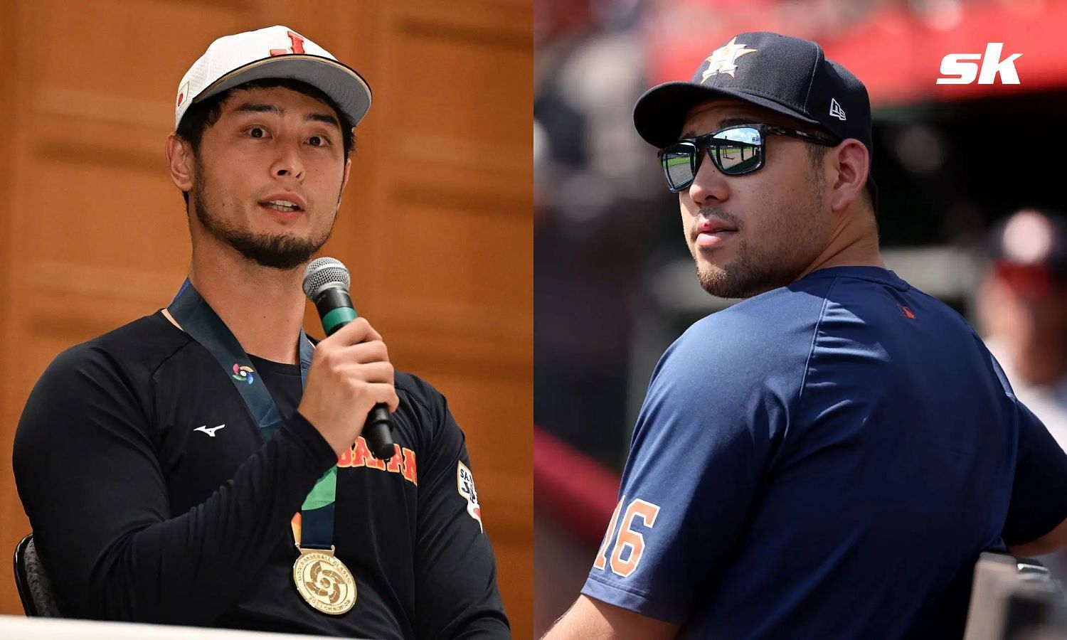 Yu Darvish (left) and Yusei Kikuchi (right) (Getty)