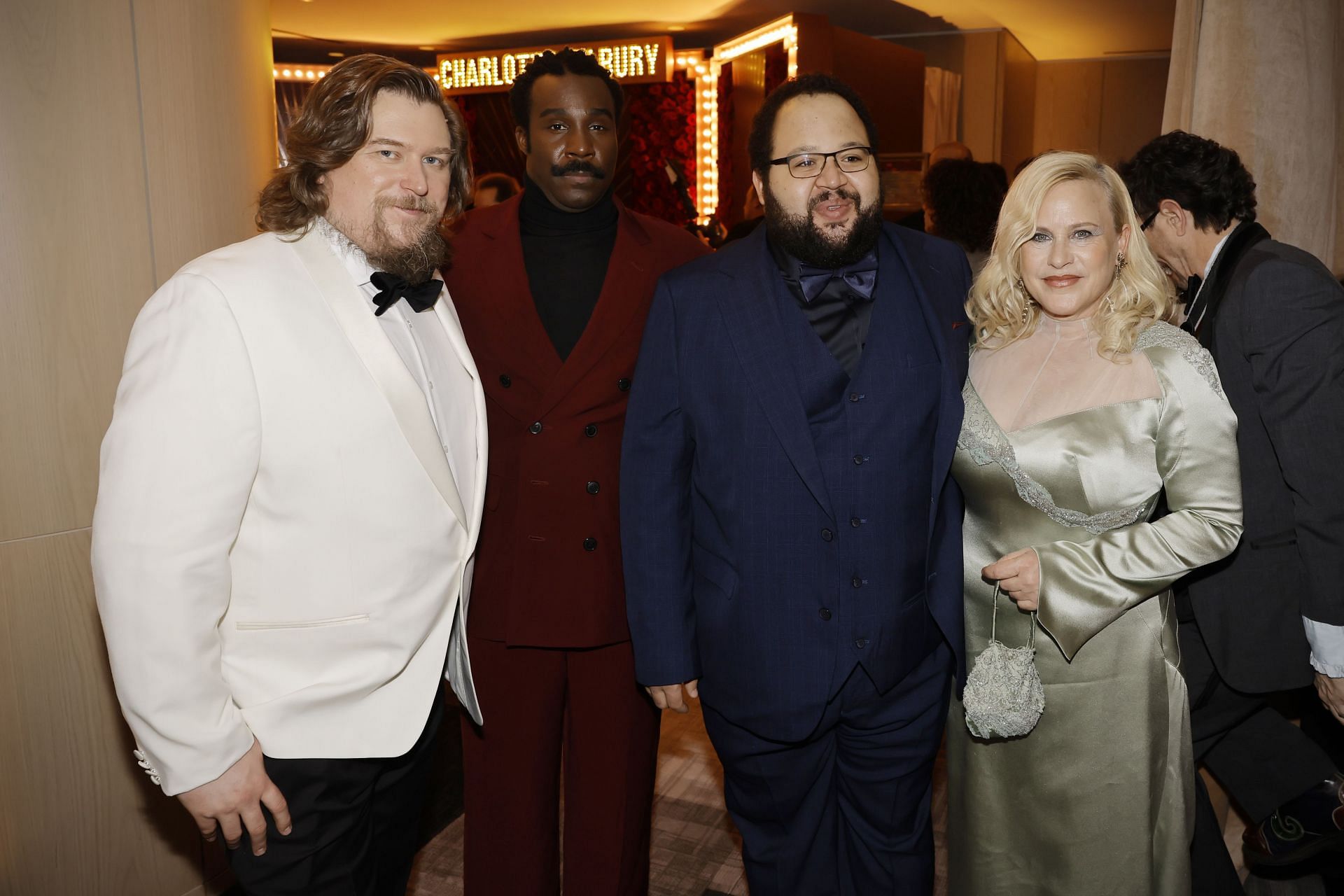 Zach Cherry (3rd from left) seen with the cast of Severance season 2 at the Screen Actors Guild Awards (Image via Getty)