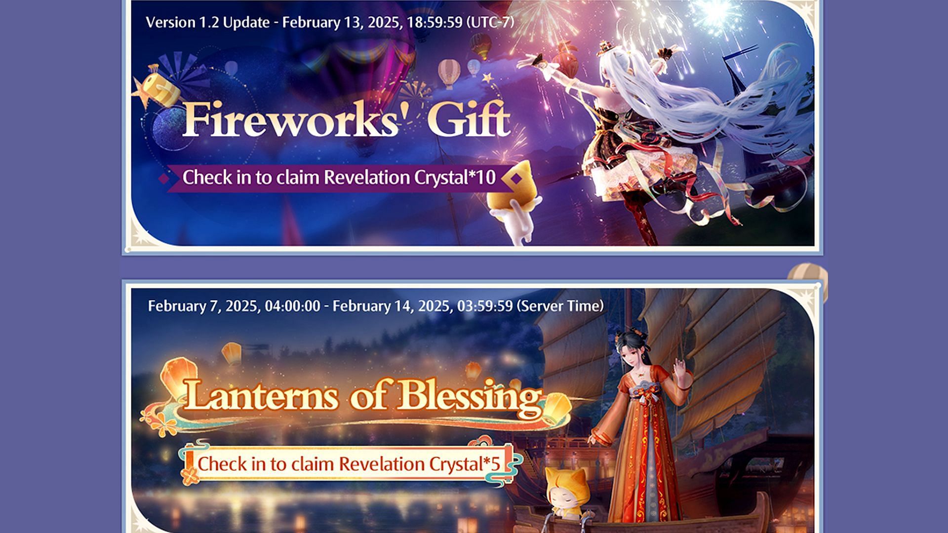 Players will be able to obtain Revelation Crystals for free from login events (Image via Infold Games)