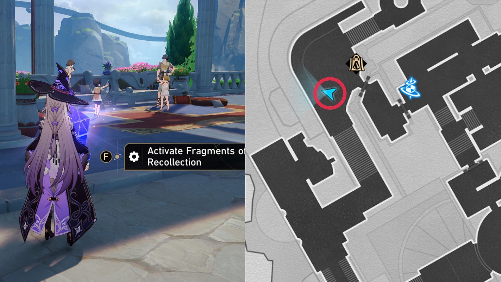 Fragments of Recollection location #6 (Image via HoYoverse)