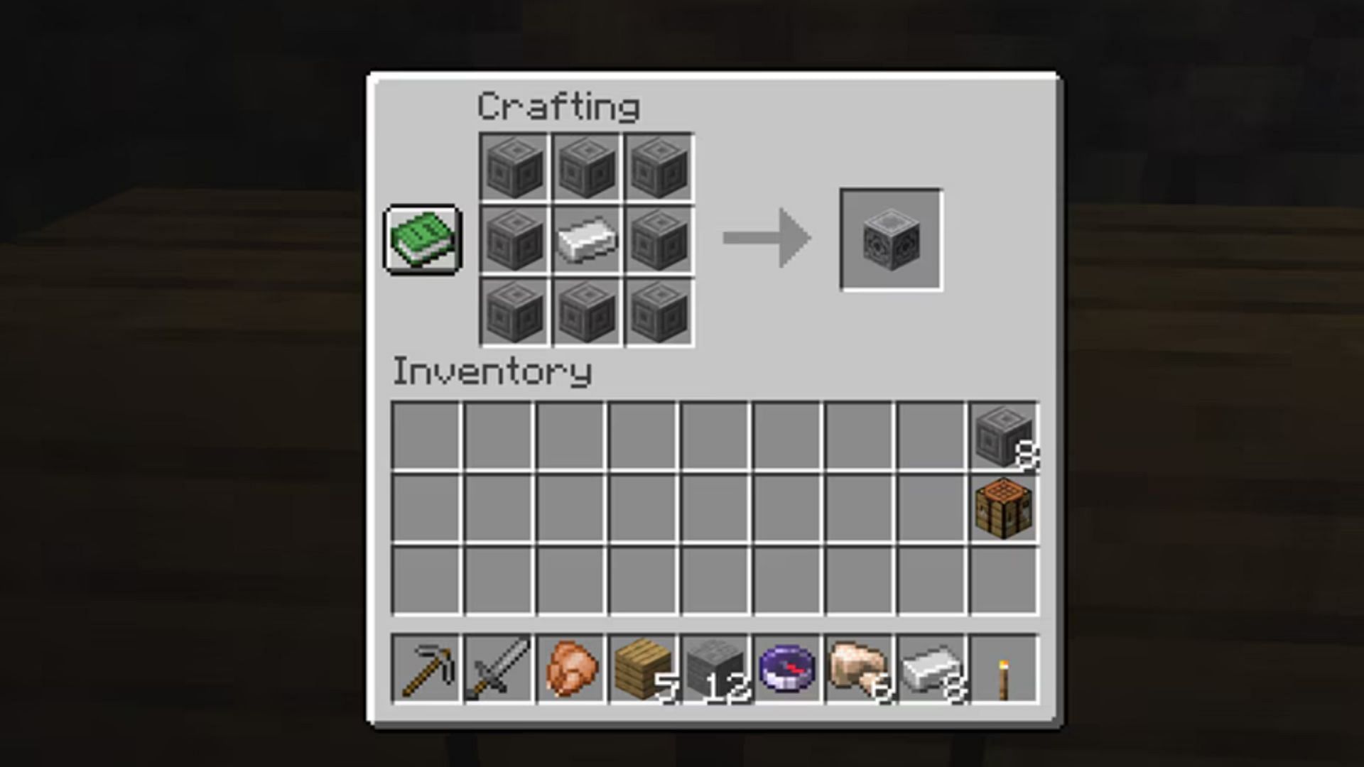 Simpler crafting recipes are good (Image via Mojang Studios)