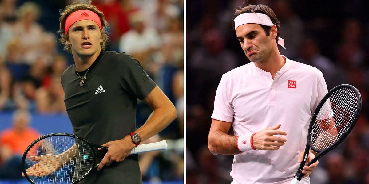 Alexander Zverev (L) and Roger Federer (R) (Image Source: Getty)