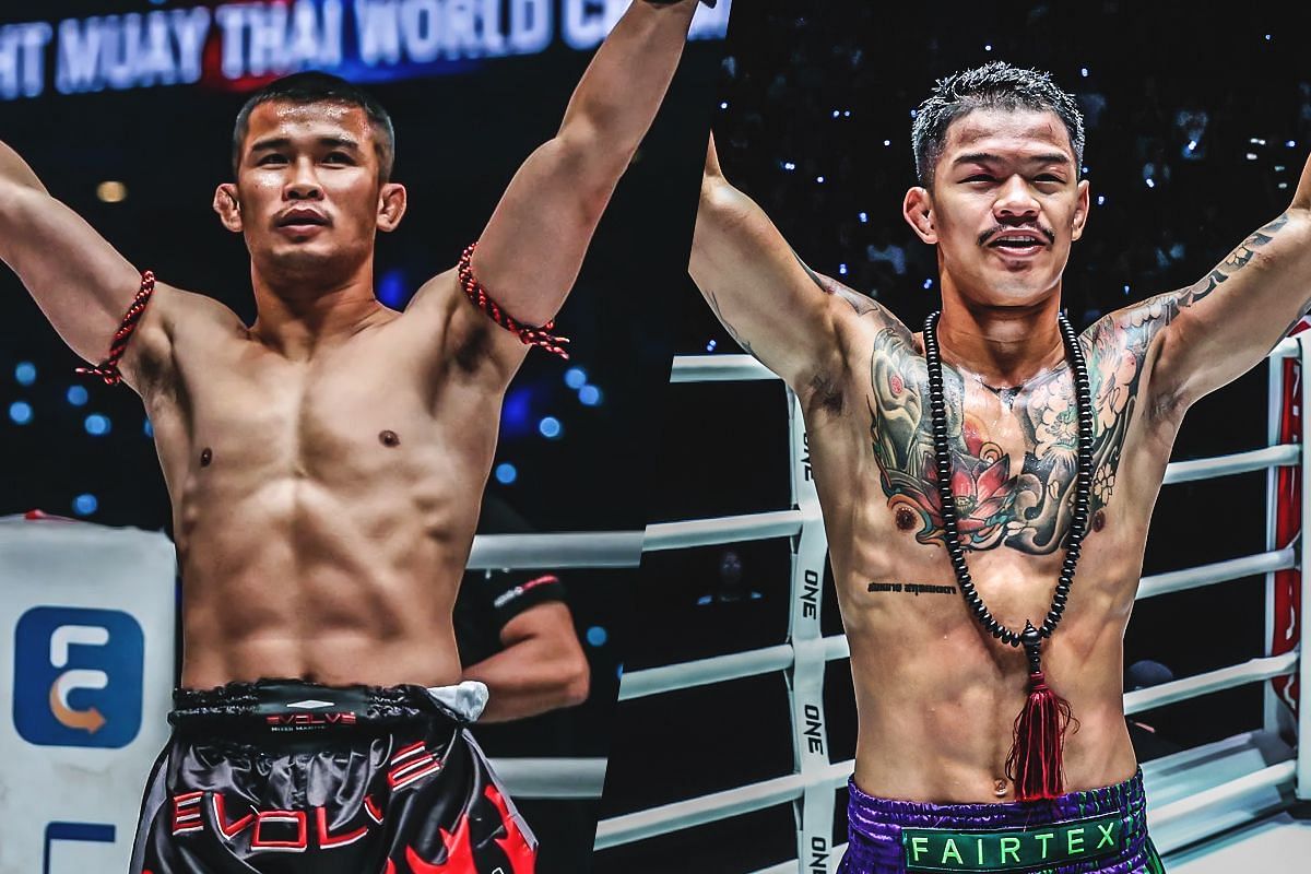 Nong-O (L) and Kongthoranee (R) | Photo credit: ONE Championship