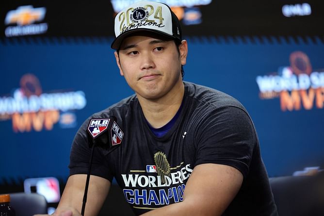 Shohei Ohtani honors firefighters in English with gratitude-filled short speech
