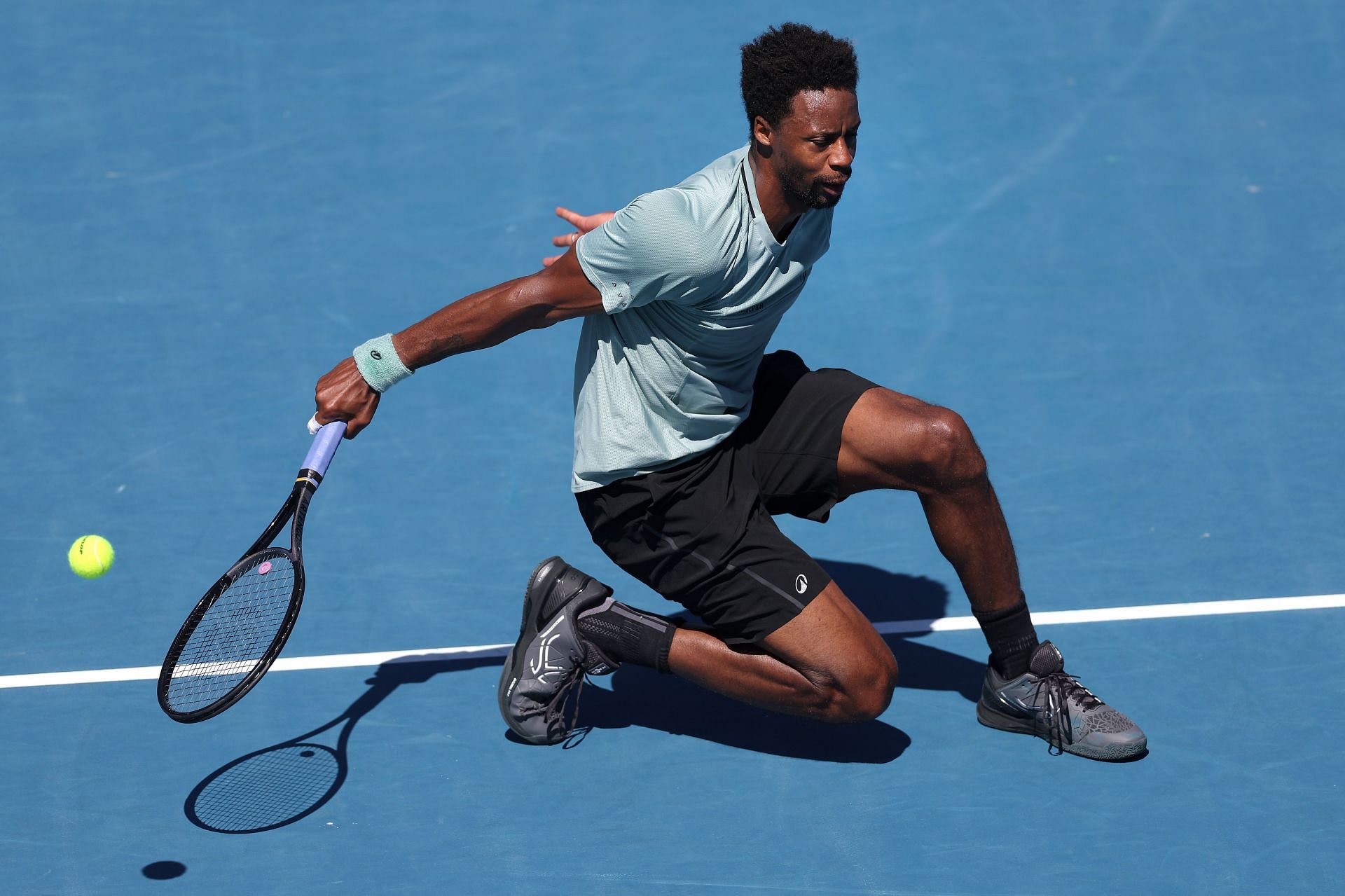 Gael Monfils at the 2025 ASB Classic - Day 13 - Source: Getty