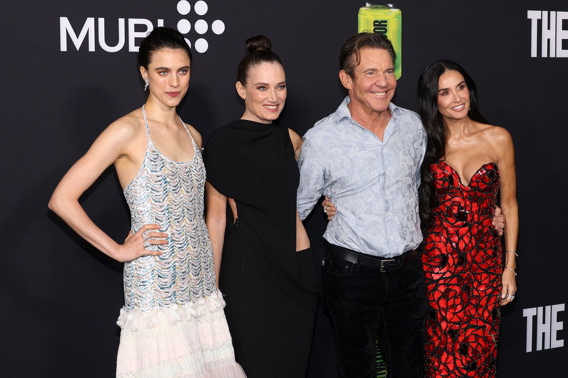 Demi Moore as seen with the cast of The Substance (Image via Getty)