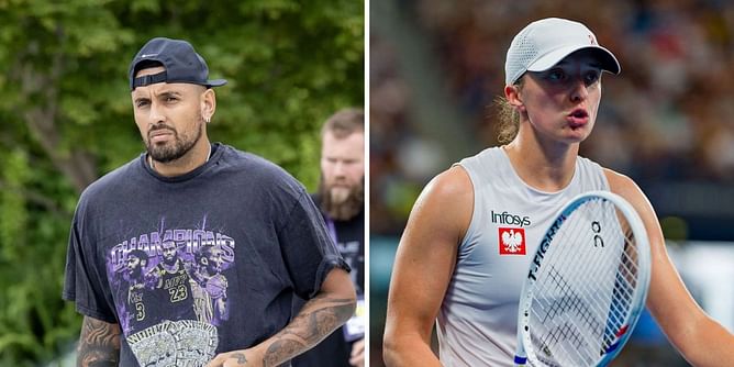 Nick Kyrgios takes another dig at Iga Swiatek's doping row over Pole reviving notebook ritual during United Cup final loss