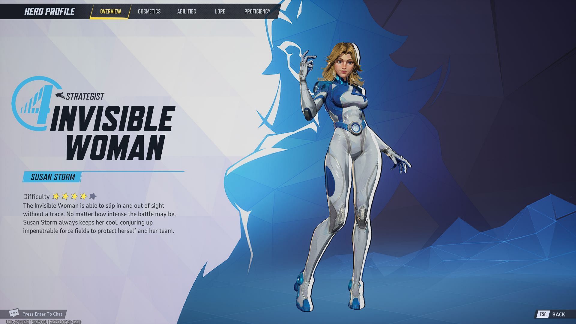 Marvel Rivals Invisible Woman is a Strategist character (Image via NetEase Games)